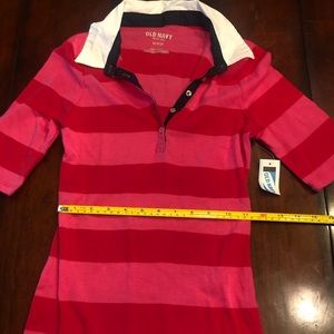 New with tags vintage old navy striped rugby polo